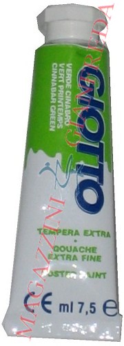 GIOTTO TEMPERA TUBO ML 7,5 VERDE CINABRO